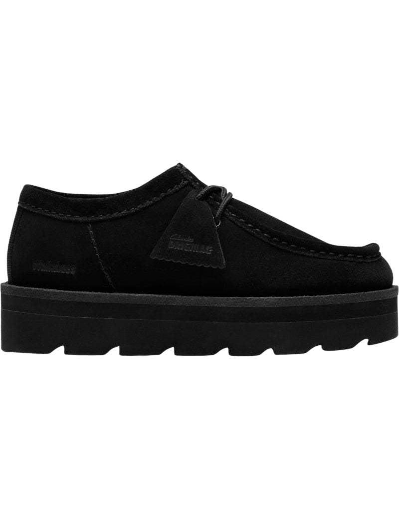 Clarks Originals Meare Walla Shoes Black Suede Women's Side