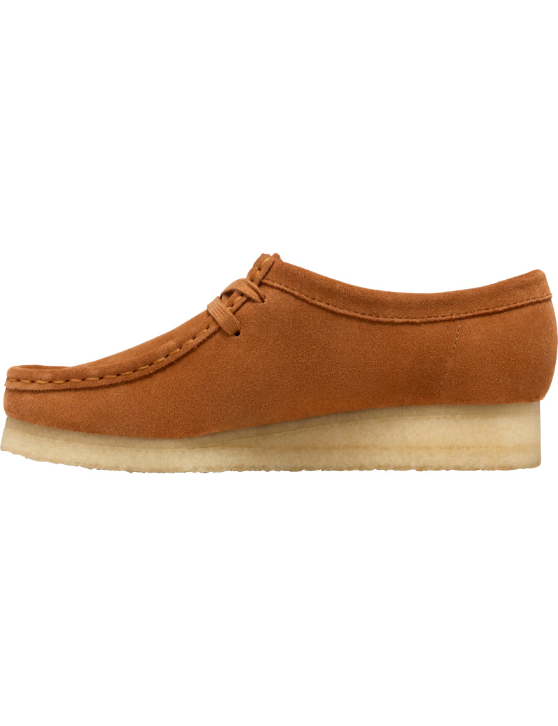 Clarks Originals Wallabee Shoes Ginger Suede Women's Side Instep