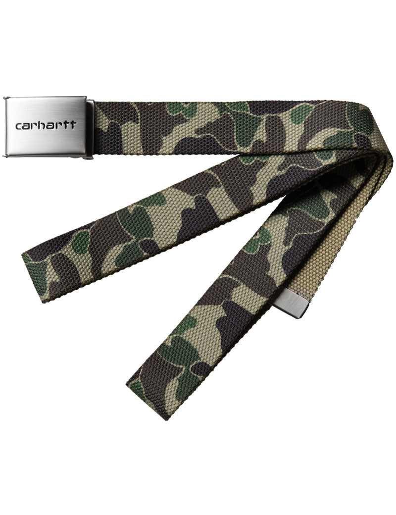 Carhartt Wip Clip Belt Chrome Camo Duck Green