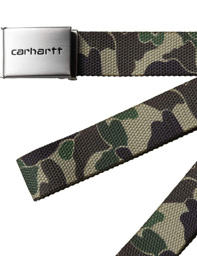 Carhartt Wip Clip Belt Chrome Camo Duck Green