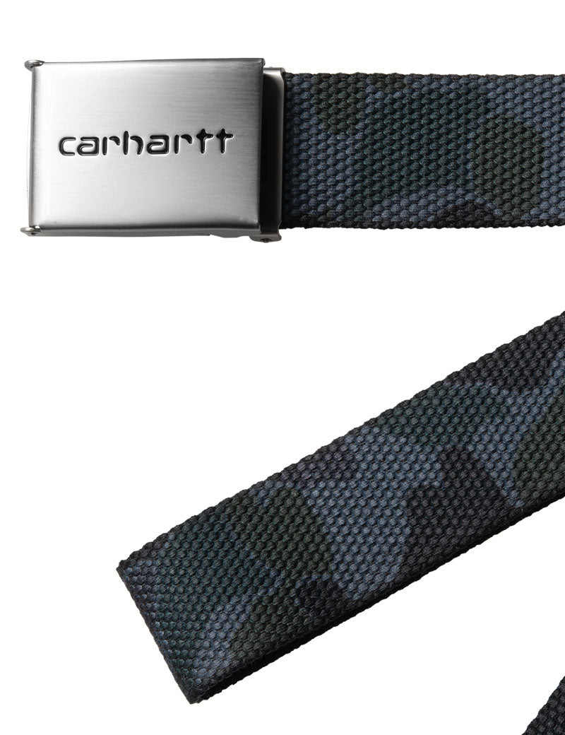 Carhartt Wip Clip Belt Chrome Camo Duck Grey