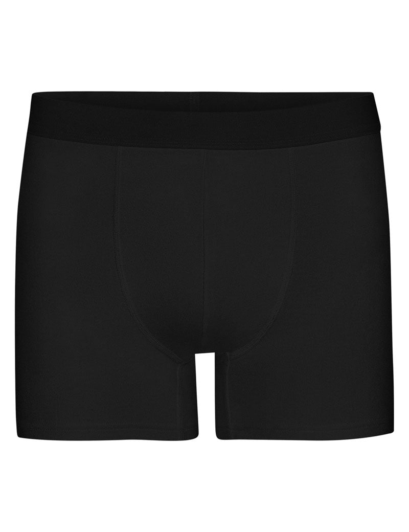 Colorful Standard Classic Organic Boxer Briefs Deep Black Front