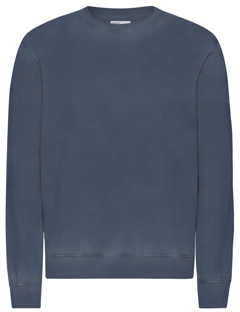 Colorful Standard Classic Organic Crew Sweatshirt Neptune Blue Main 