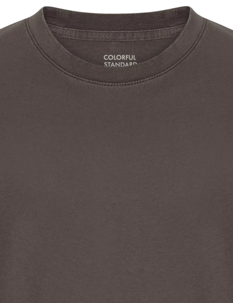 Colorful Standard Classic Organic T-Shirt Faded Mud Collar Detail