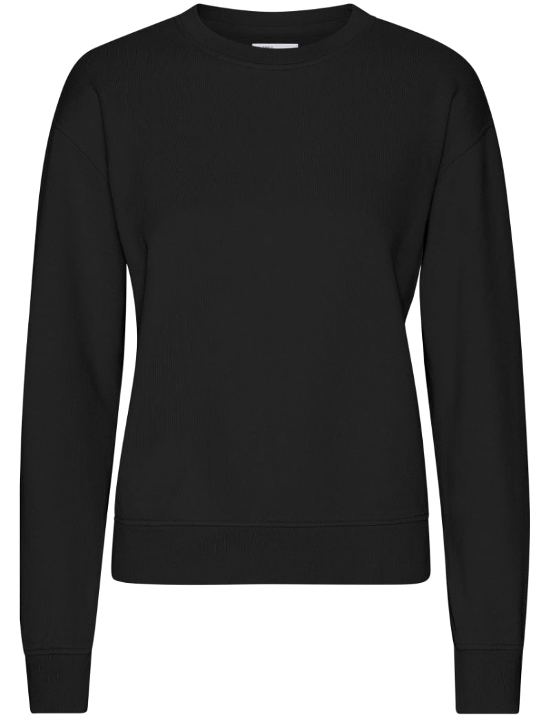 Colorful Standard Womens Classic Organic Crew Sweatshirt Deep Black Main