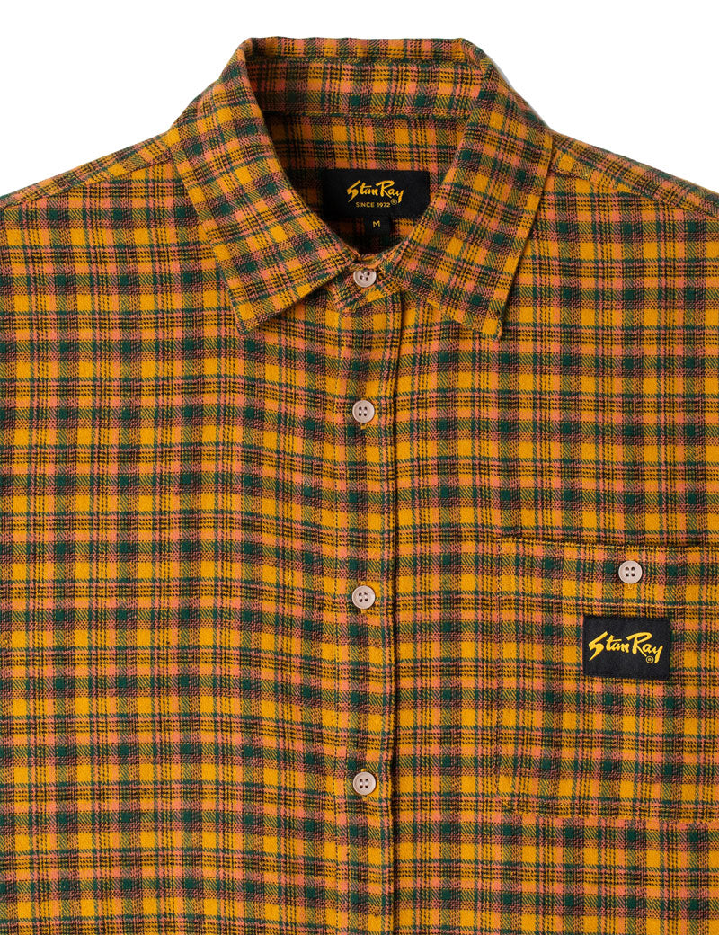 Stan Ray Flannel Shirt Orange Plaid