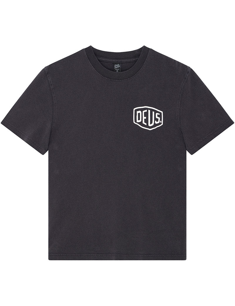 Deus Ex Machina Shield Garment Dyed Tee Black