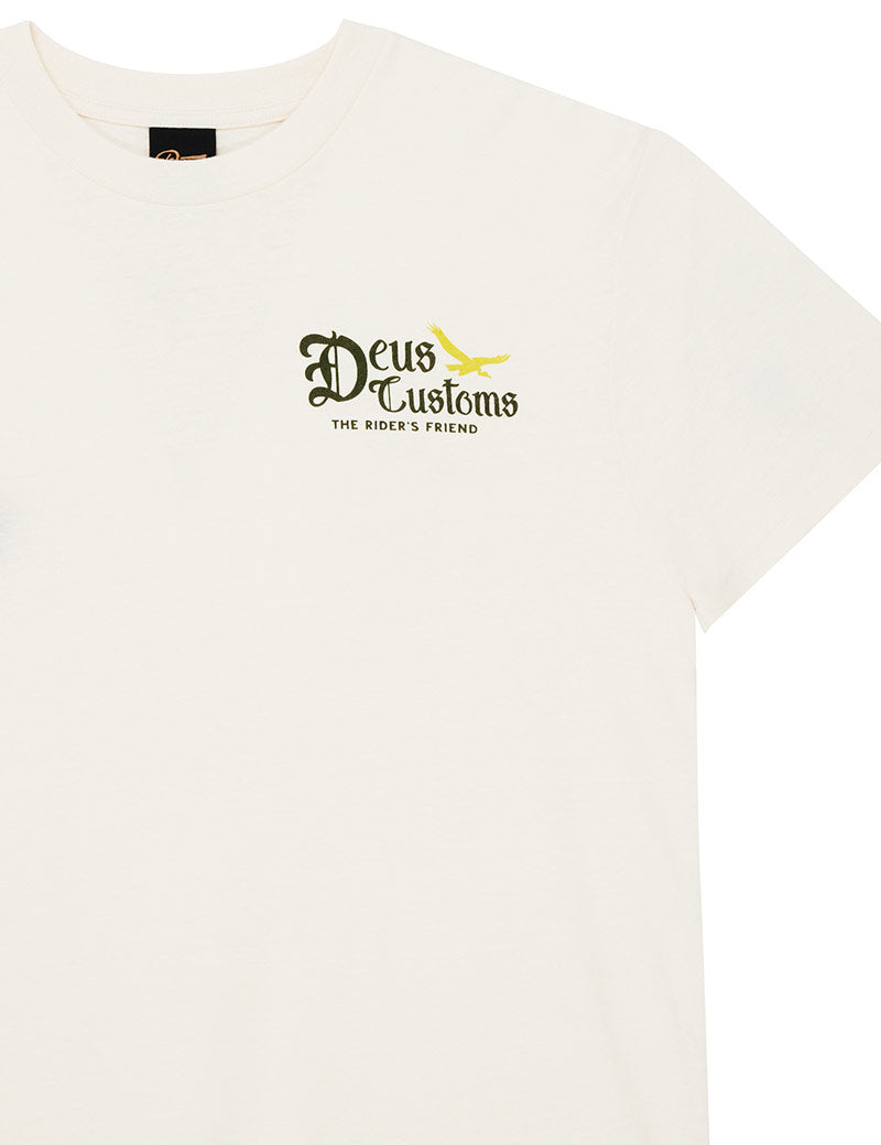 Deus Ex Machina Beep Beep Tee Dirty White Chest Print