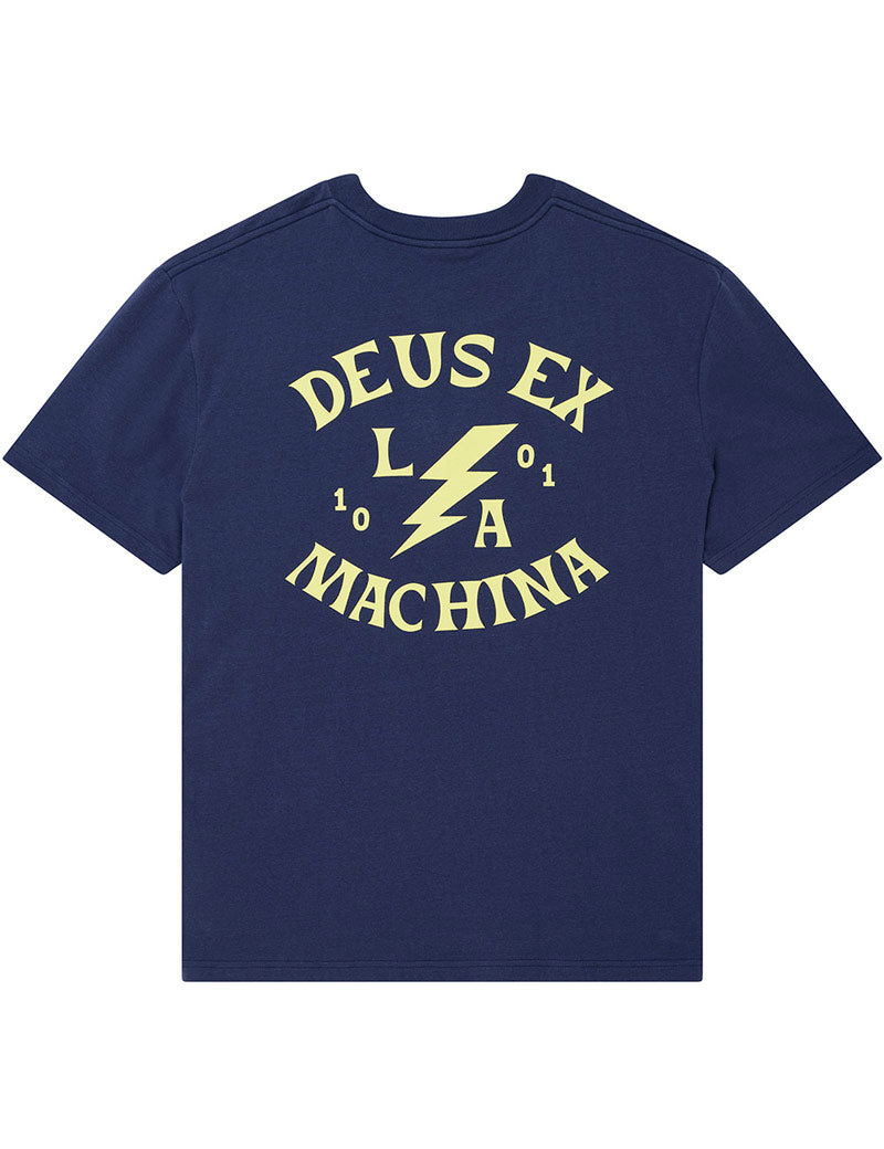Deus Ex Machina Chinook Tee Mechanic Blue Back