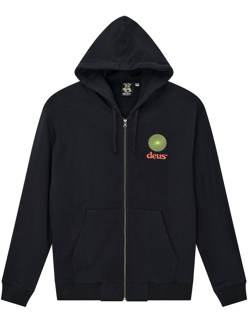 Deus Ex Machina Strata Zip Hoodie Black