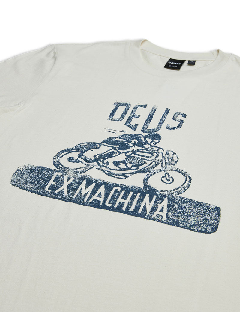 Deus Ex Machina Old Turps T-Shirt Vintage White