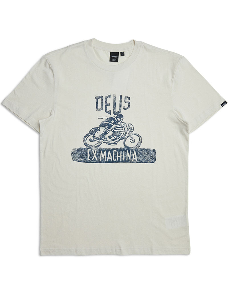 Deus Ex Machina Old Turps T-Shirt Vintage White