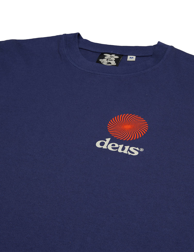 Deus Ex Machina Strata T-Shirt Patriot Blue