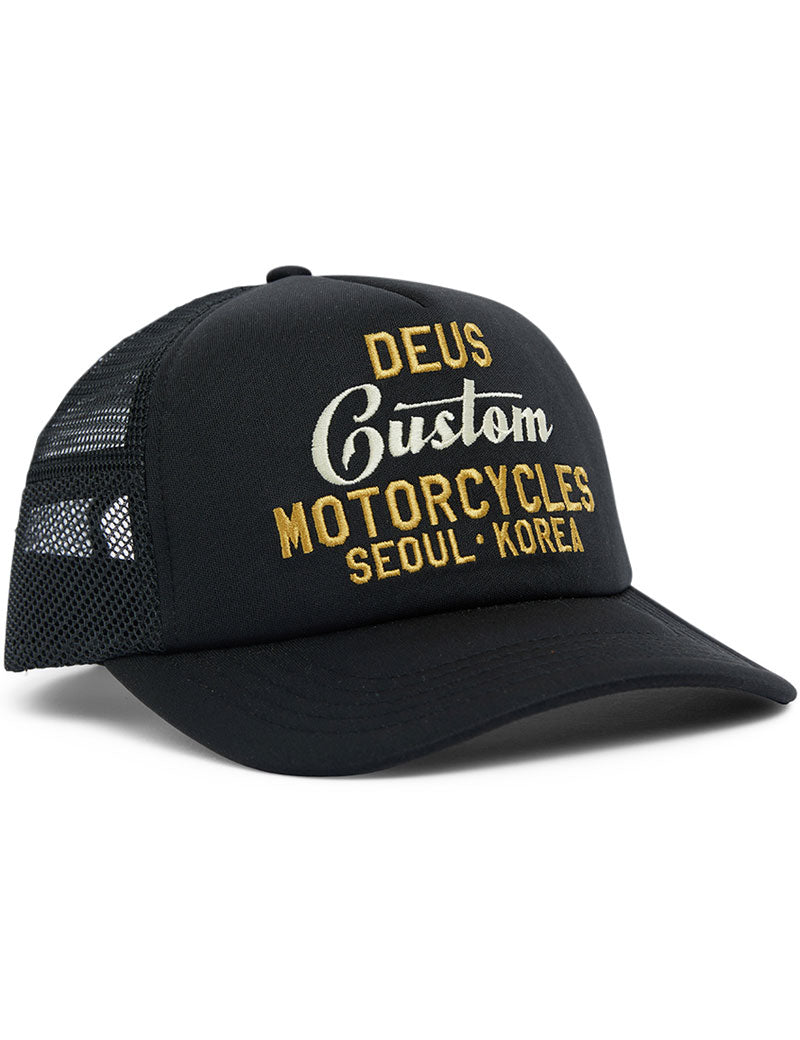 Deus Ex Machina Kamli Trucker Cap Black