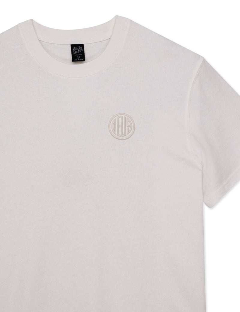 Deus Ex Machina Pill Logo T-Shirt Vintage White