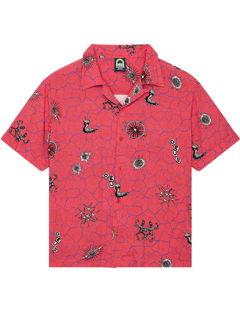 Deus Ex Machina Vibrant Virus Shirt Strawberry