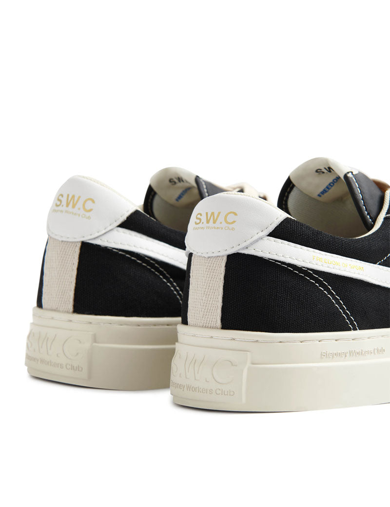 Stepney Workers Club Dellow S-Strike Cup Trainers Suede Black White
