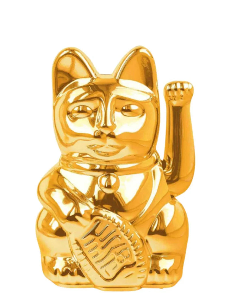 Donkey Lucky Cat Shiny Gold Mahetia Maneki Neko