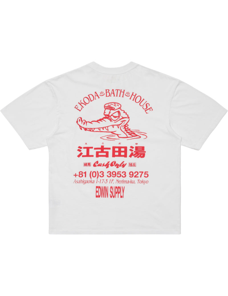 Edwin Ekoda Bath House T-Shirt White Back