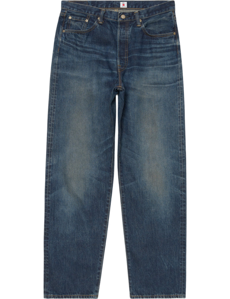 Edwin Loose Jeans Blue Dark Used Front