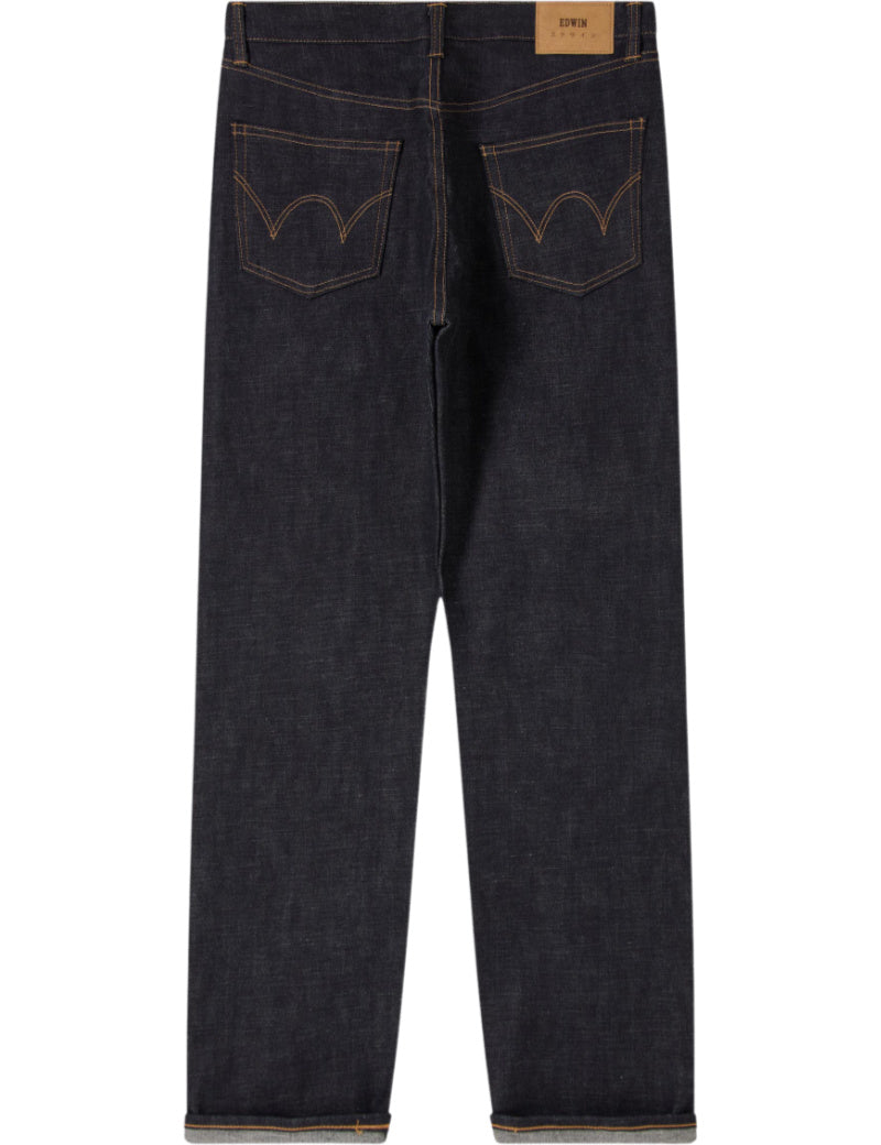 Edwin Regular Straight Jeans Blue Unwashed Back