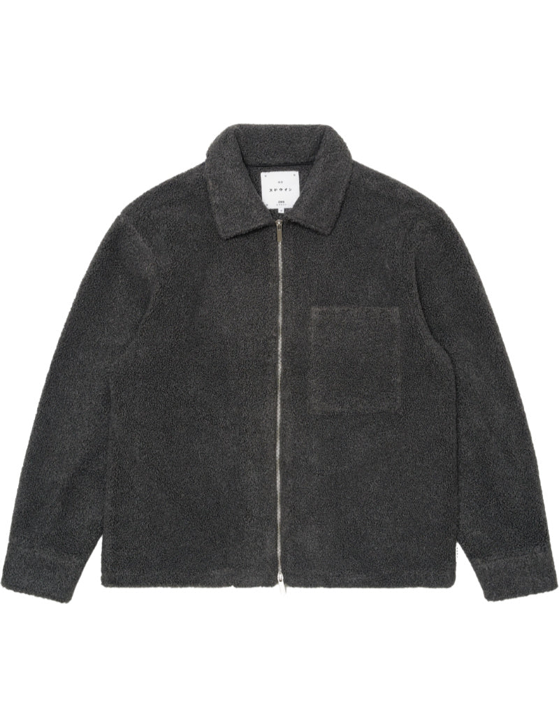 Edwin Snug II Overshirt LS Dark Grey Front