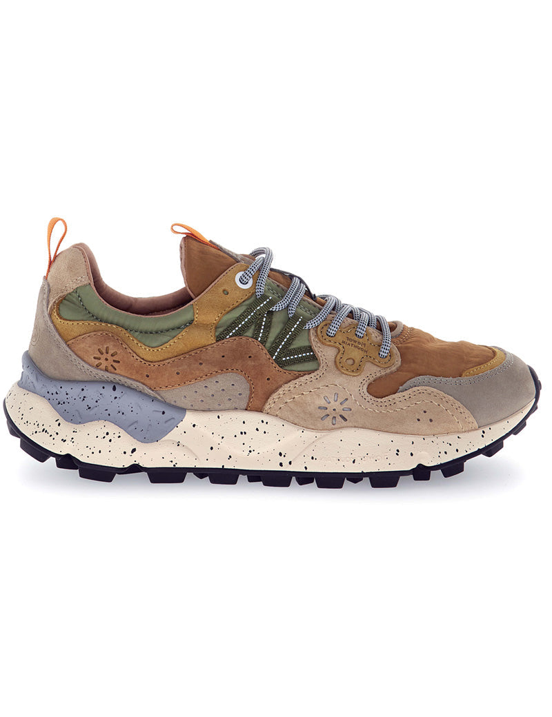 Flower Mountain Yamano 3 Man Suede Nylon Grey Light Brown Beige