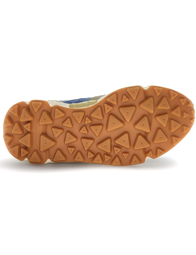 Flower Mountain Yamano 3 men's trainers navy, blue and khaki - Sole View