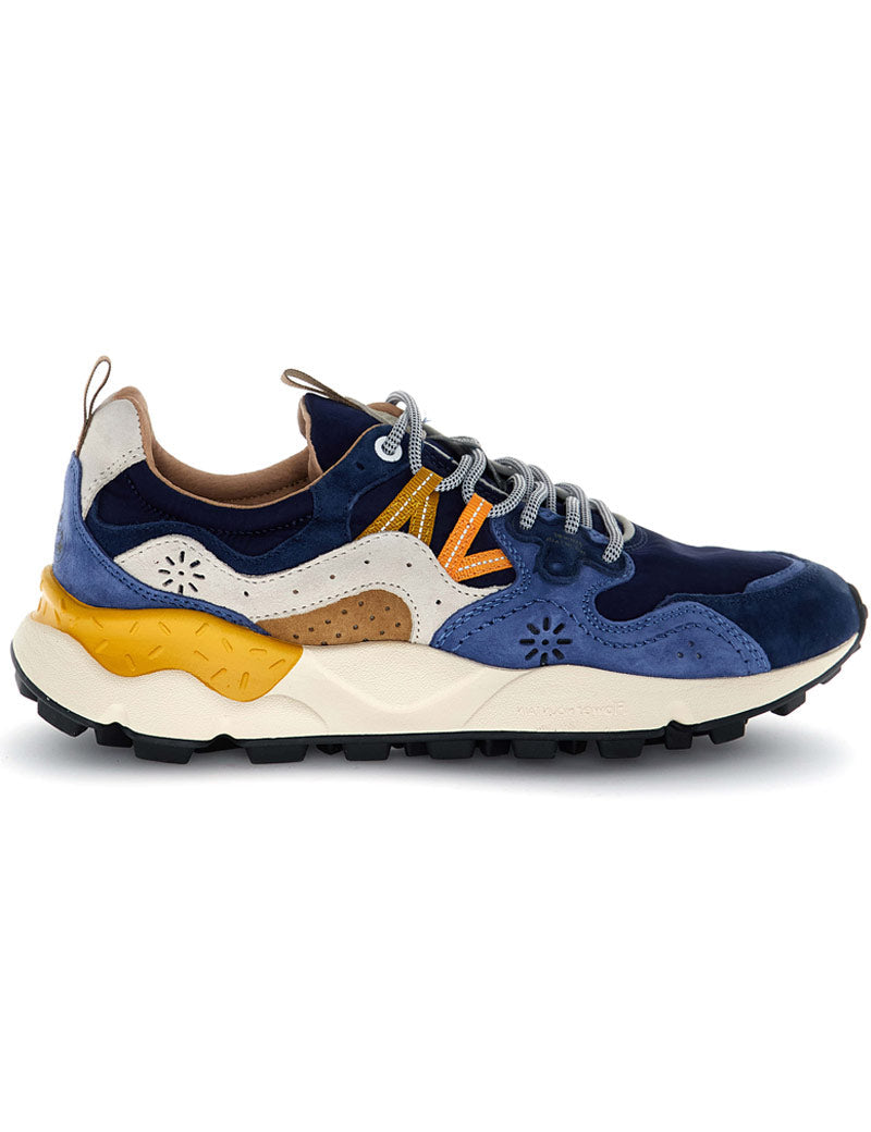Flower Mountain Yamano 3 suede & nylon men's trainers in Navy, Light Navy