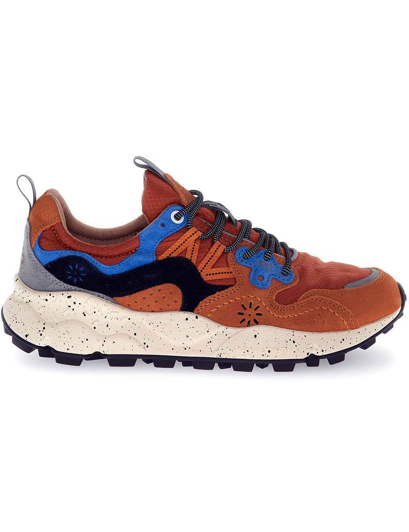 Flower Mountain Yamano 3 Man Suede Nylon Sqaured Warm Coral Deep Blue Black