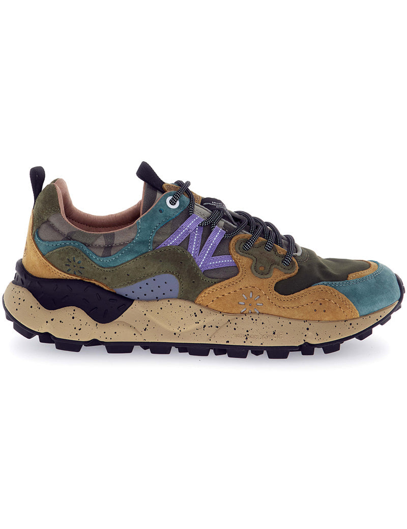 Flower Mountain Yamano 3 Man Suede Nylon Camo Petrol Mud Grey