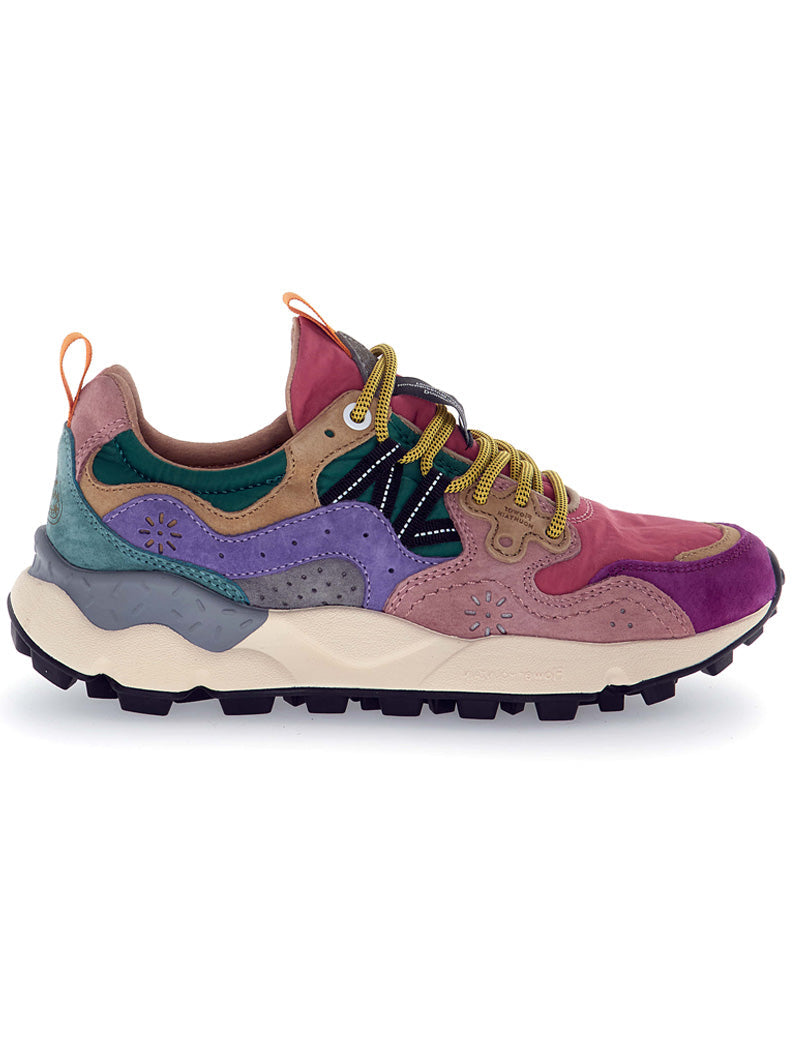 Flower Mountain Yamano 3 Women Suede Nylon Burgundy Fuchsia Cipria