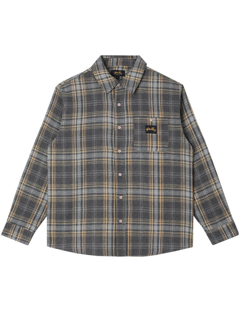 Stan Ray Flannel Shirt Charcoal Plaid