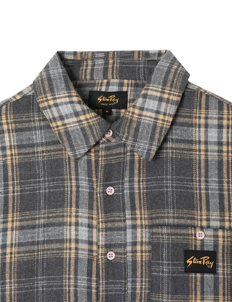 Stan Ray Flannel Shirt Charcoal Plaid