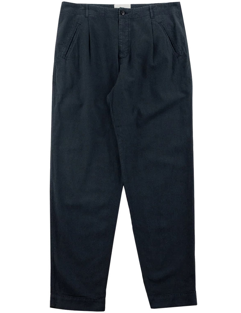 Folk Assembly Pant Black Cotton Linen