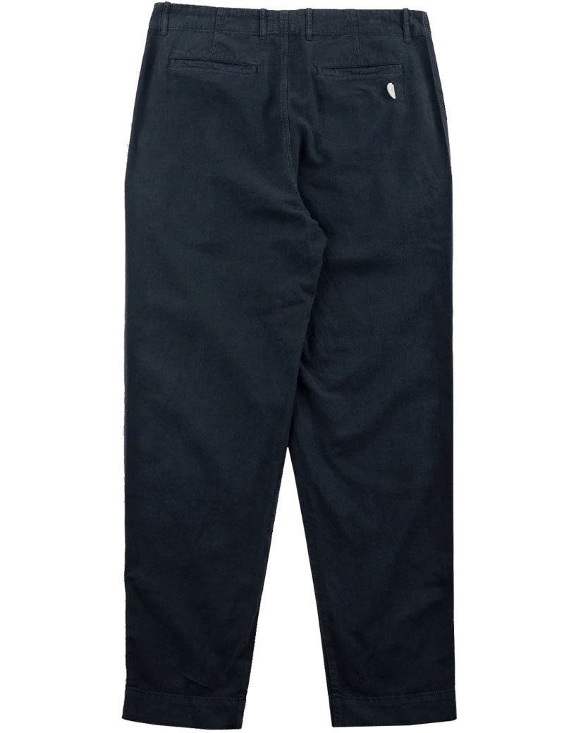 Folk Assembly Pant Black Cotton Linen Back View