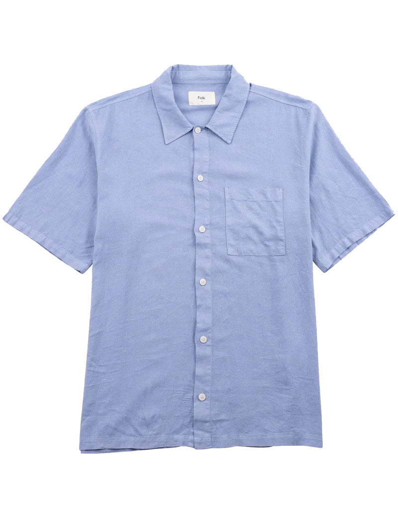 Folk Gabe Shirt Soft Blue 