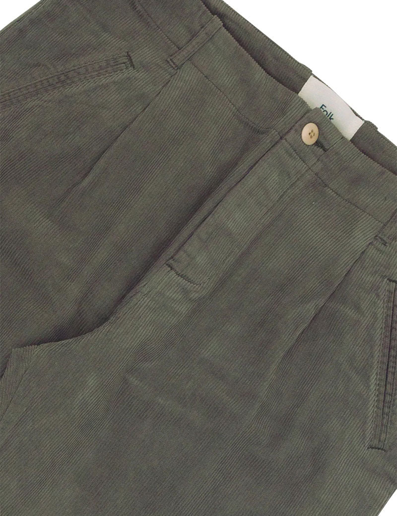 Folk Assembly Pant Dark Sage Cord