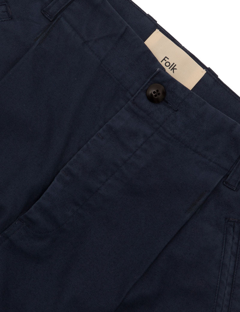 Folk Assembly Pant Navy Twill