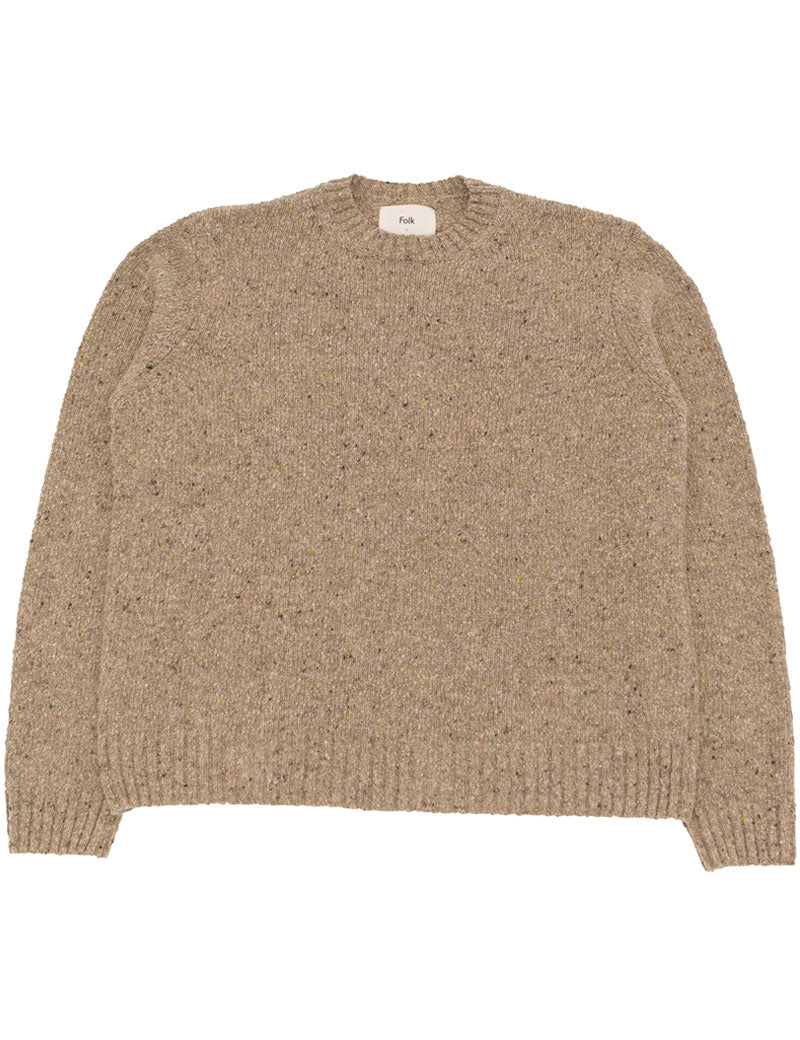 Folk Chain Crew Jumper Light Sage