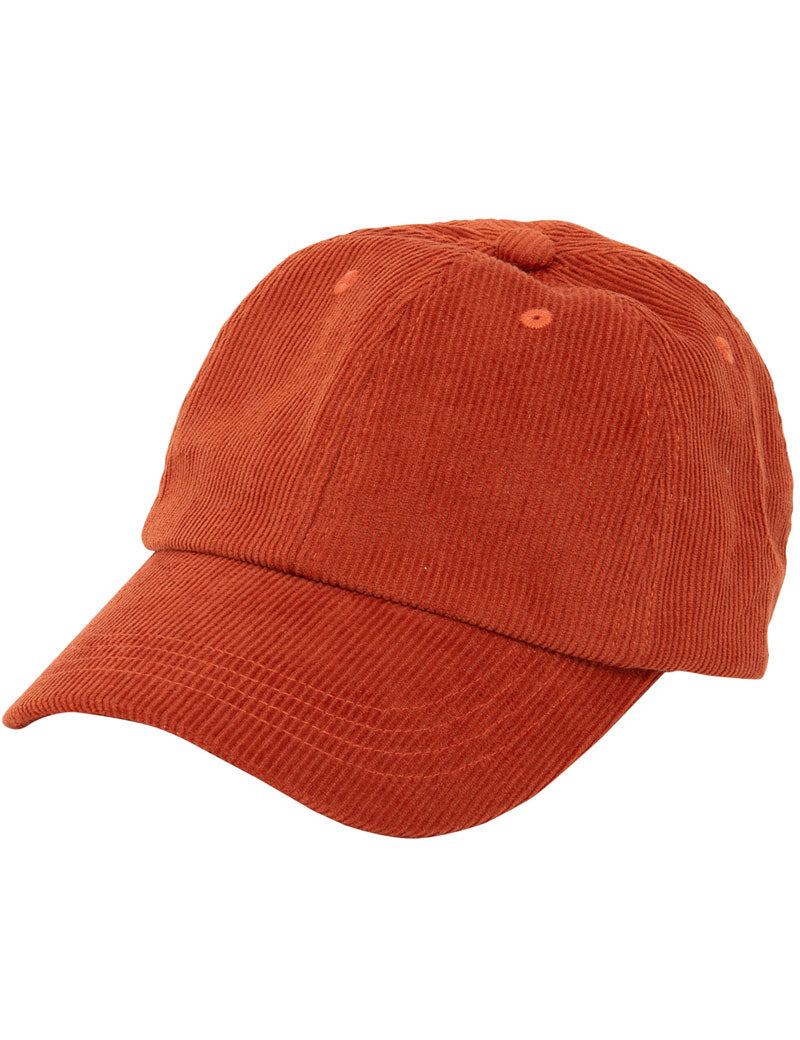 Folk Corduroy Cap Burnt Orange