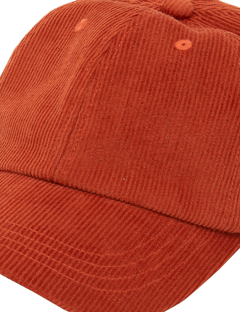 Folk Corduroy Cap Burnt Orange