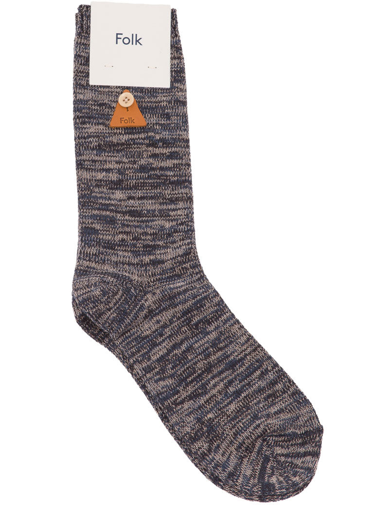 Folk Melange Socks Midnight Mix