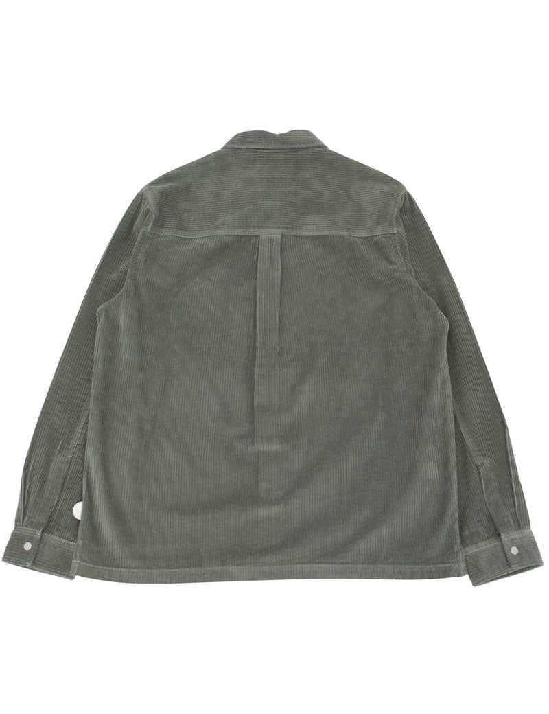 Folk Patch Overshirt Dark Sage Heavy Cord