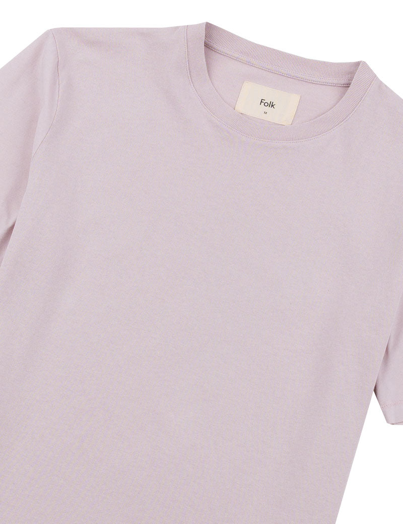 Folk Contrast Sleeve Tee Sakura Pink