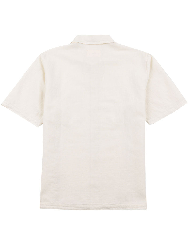 Folk Gabe Short Sleeve Shirt Ecru Off White