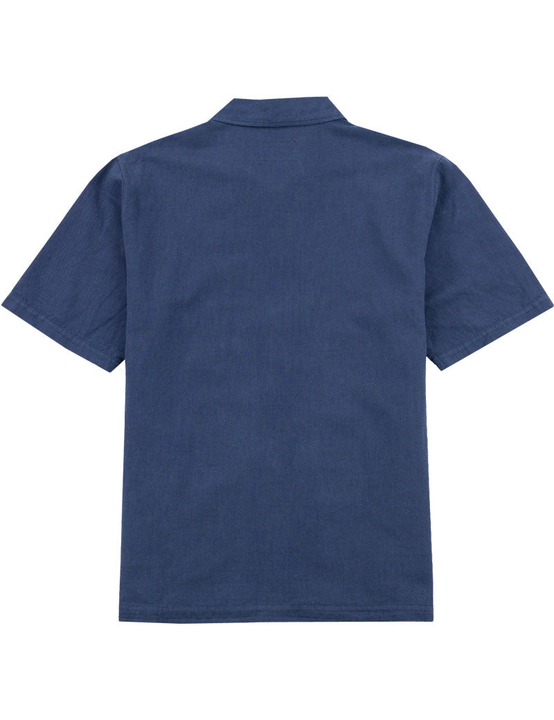 Folk Gabe Short Sleeve Shirt Navy