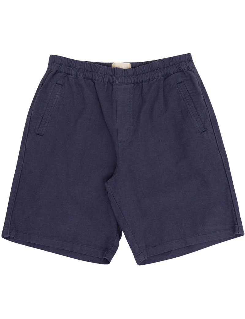 Folk Assembly Shorts Soft Navy Linen