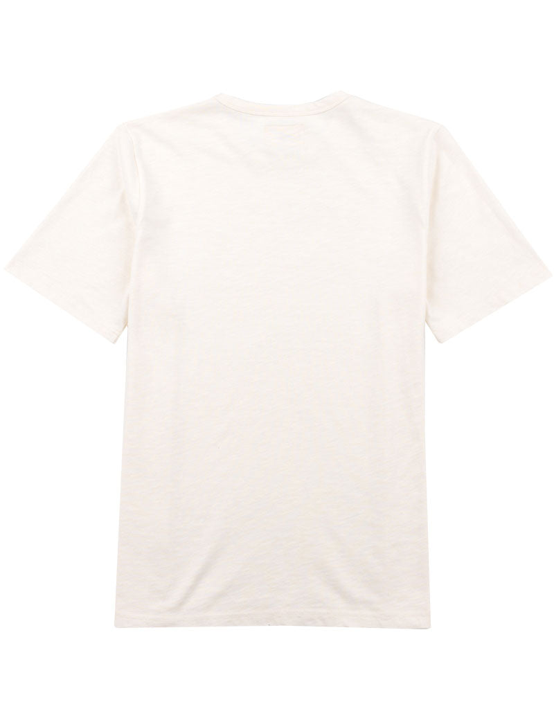 Folk Slub Tee Ecru Off White