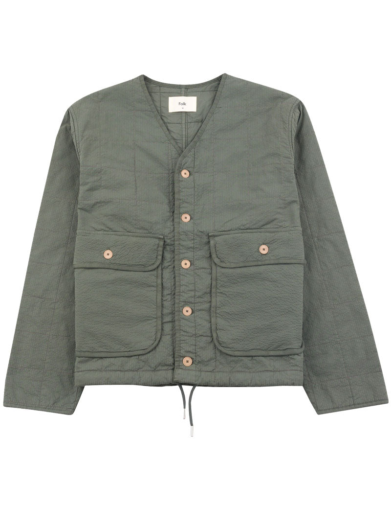 Folk Lightweight Liner Jacket Dark Sage